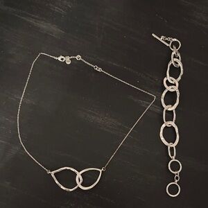 Chloe + Isabel Silver Interlinked Necklace
